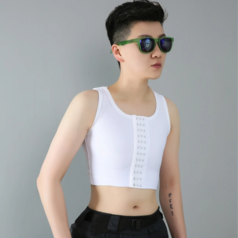 HaleyChan Женский корсет нижнее белье Trans Les для лесбиянок Tomboy передний 3 ряда крючок