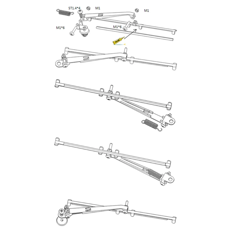 1 пара металлический передви