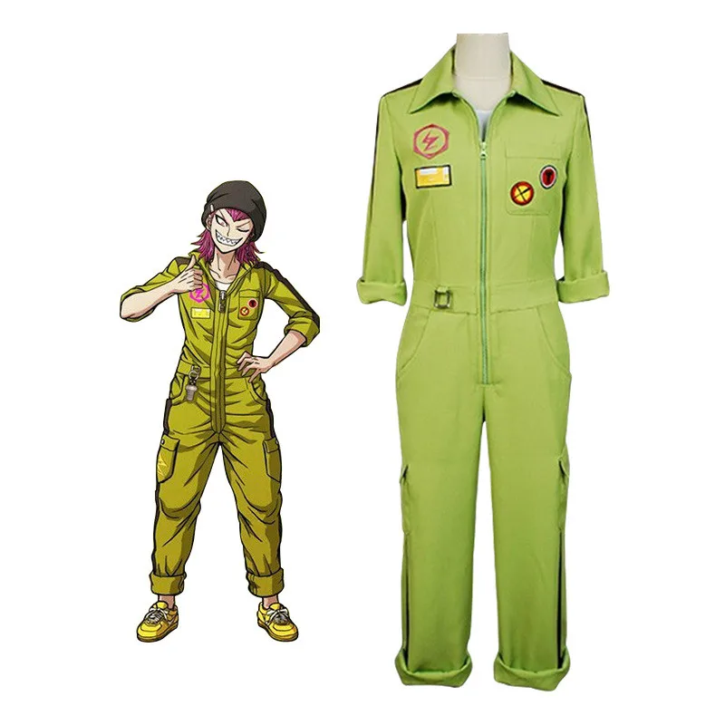 Аниме Косплей супер данганронпа2 Kazuichi Souda Костюм Полный комплект наряд мужской