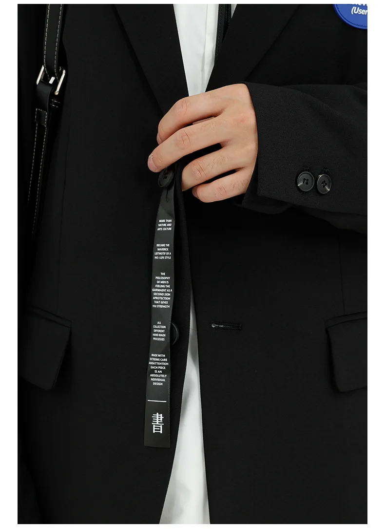 

Male Women Youthful Streetwear Fashion Hip Hip Suit Coat Spring Autumn Outerwear Men Casual Suits Blazers Jacket