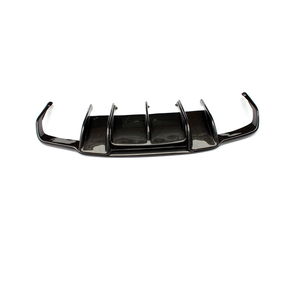 Rear Lip Для Benz W218 CLS350 CLS63 AMG 2011- рассеиватель задней губы из углеродного волокна из нержавеющей стали четыре выхода выхлопные наконечники хвост горло - Цвет: Rear Lip