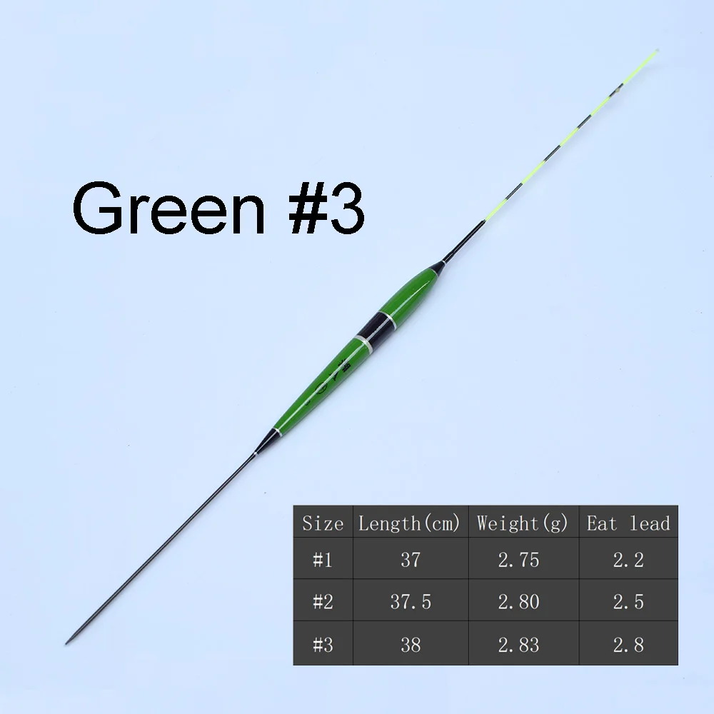 Green 3 Умный поплавок для рыбалки, сигнализатор укуса, приманка для рыбы, светодиодный светильник, автоматическое изменение цвета, ночной электронный поплавок - Цвет: Green 3