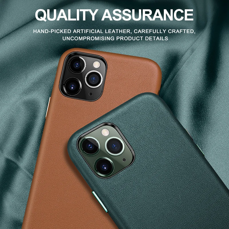 Оригинальный чехол из натуральной кожи для iPhone 11 роскошный Pro Max X XR XS