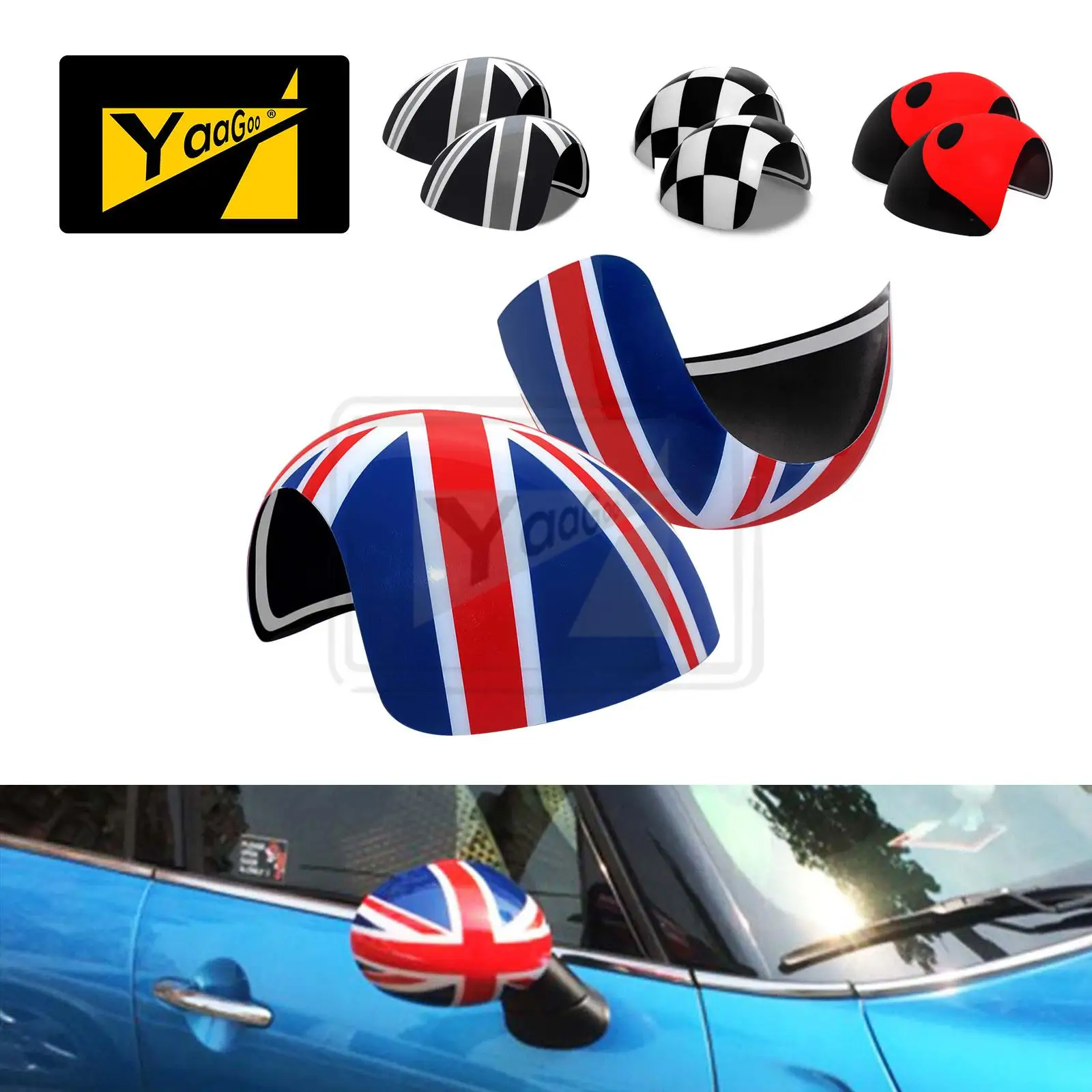 Защитная крышка для бокового зеркала заднего вида Mini Cooper R50 R52 R53|Наклейки на