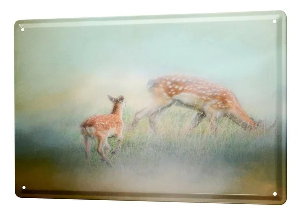 

Tin Sign Nursery Deer