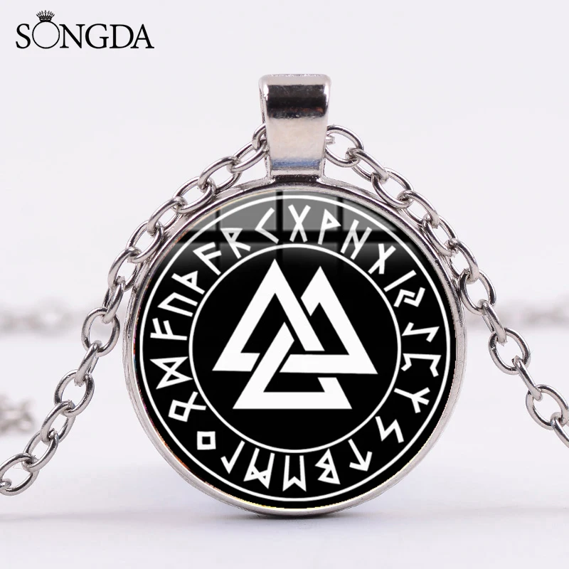Славянские Норвегия Valknut языческих ожерелье талисман Для мужчин Vegvisir Викинг