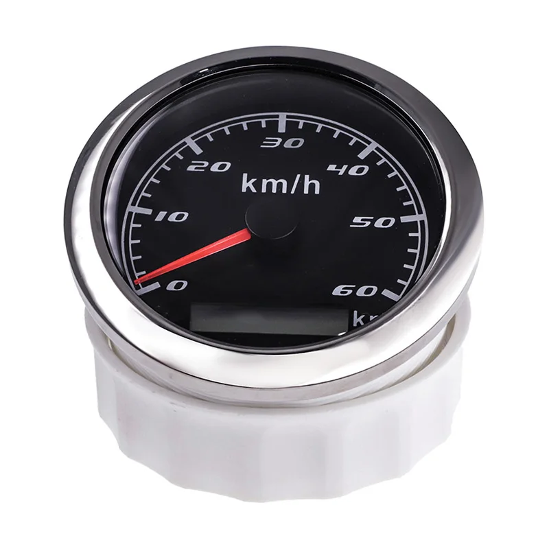Новый цифровой GPS измеритель скорости 85 мм нержавеющая сталь Безель скорость