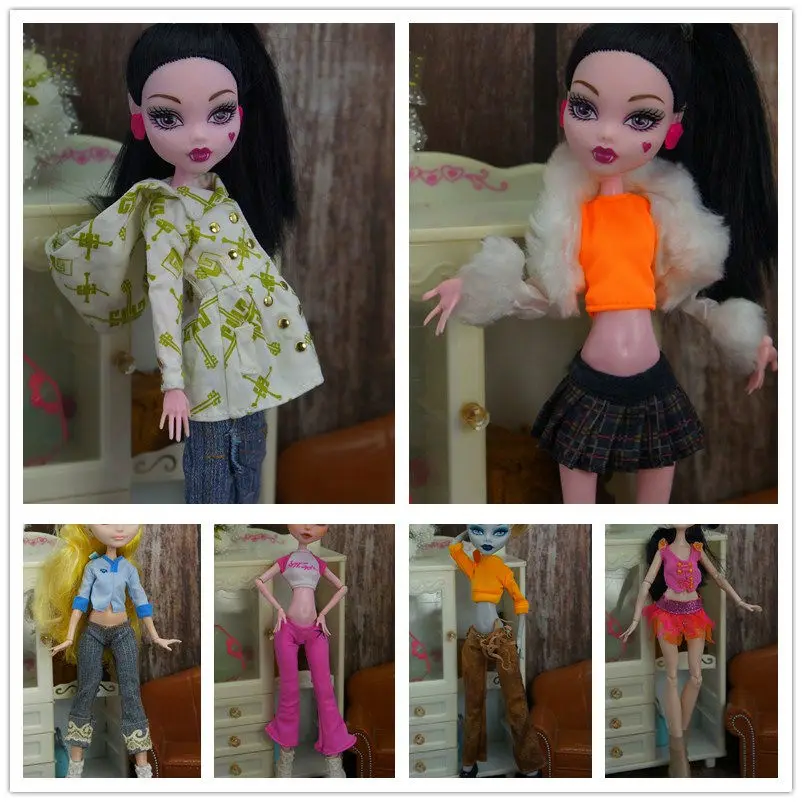 Всех видов одежды для школьников Monster High Одежда кукол повседневная одежда MONSTER Wave