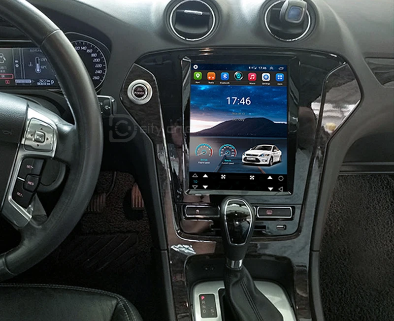 Экран Тесла в стиле Tesla для Ford Mondeo 4 2011 2015 Android автомобильное радио мультимедийный