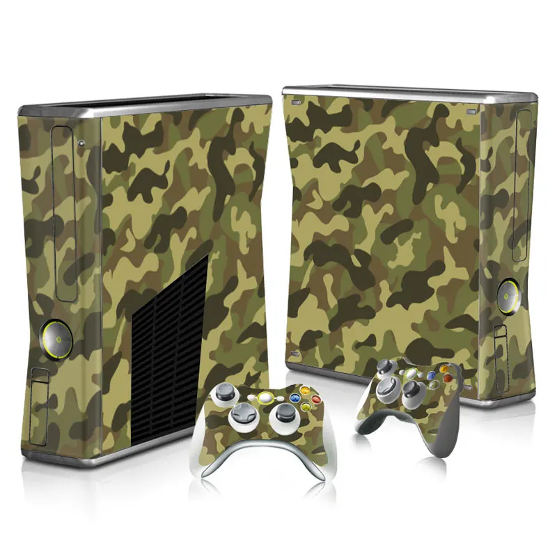 Для Xbox 360 slim стикер для XBOX Виниловая наклейка Xbox360 тонкий кожи и 2 контроллера