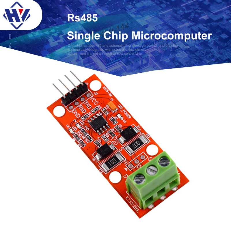 

ttl to rs485 serial line module supports 3.3V and 5V signal control UART level mutual conversion hardware process MCU DC RXD TXD