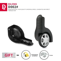 dilong d002 luggage wheels replacement practical deluxe with repair tool wear resistant flexible durable rubber casters