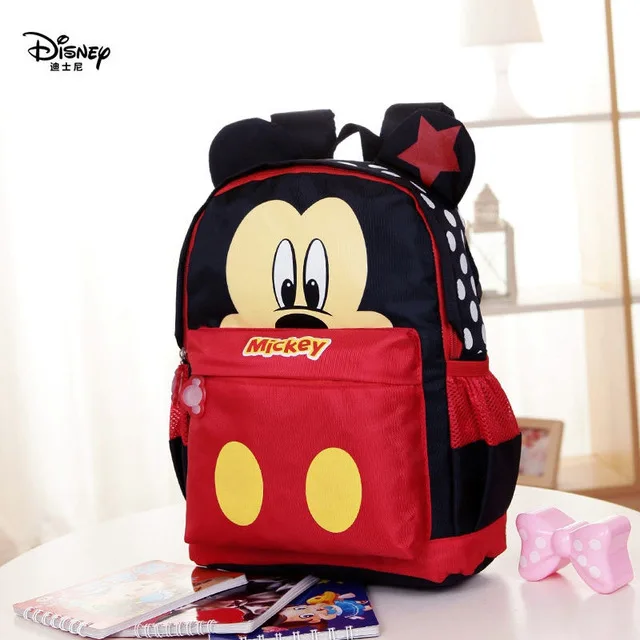 1 Детский Школьный рюкзак disney для детей от 3 до 6 лет милый мультяшный Микки Сумка с Минни - Цвет: 1