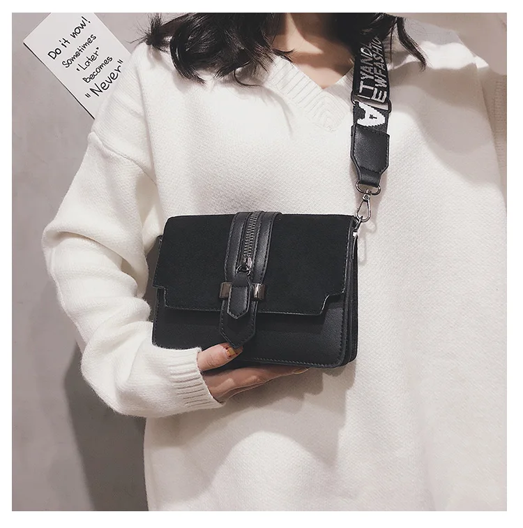 Новые мини сумки женские модные ins ультра огонь Ретро Широкий плечевой ремень сумка мессенджер кошелек простой стиль сумки через плечо