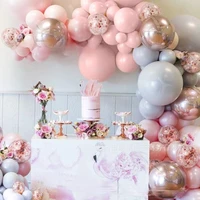 macaron pink gray wedding birthday holiday party balloon chain decoration balloon package ballons event decoration balloons