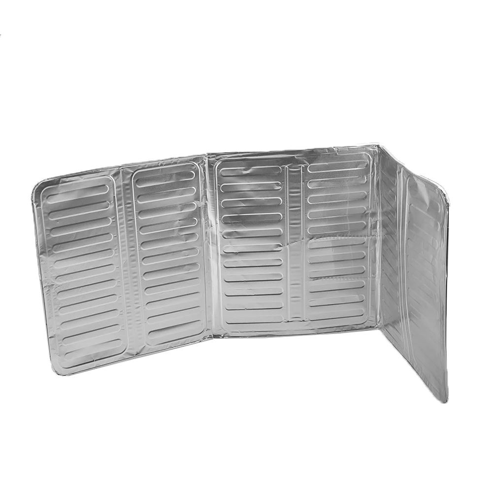 

Cooking Frying Pan Oil Splash Anti-Splatter Guard Shield Aluminum Foil Durable