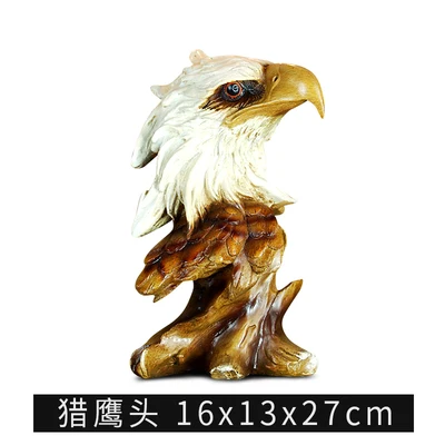 Resinous hanging creative horse retro animal head pendant household bar decoration Horsehead tiger wolf Eagle sculpture | Дом и сад