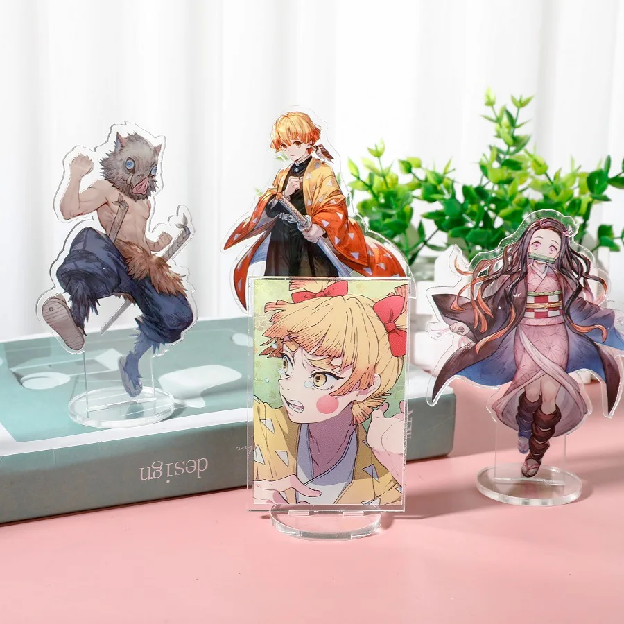 

1 шт. аниме рассекающий демонов Косплей киметасу No Yaiba Tanjirou Nezuko Zenitsu новая модель акриловых фигурок лучшие стоячие карты игрушки подарки