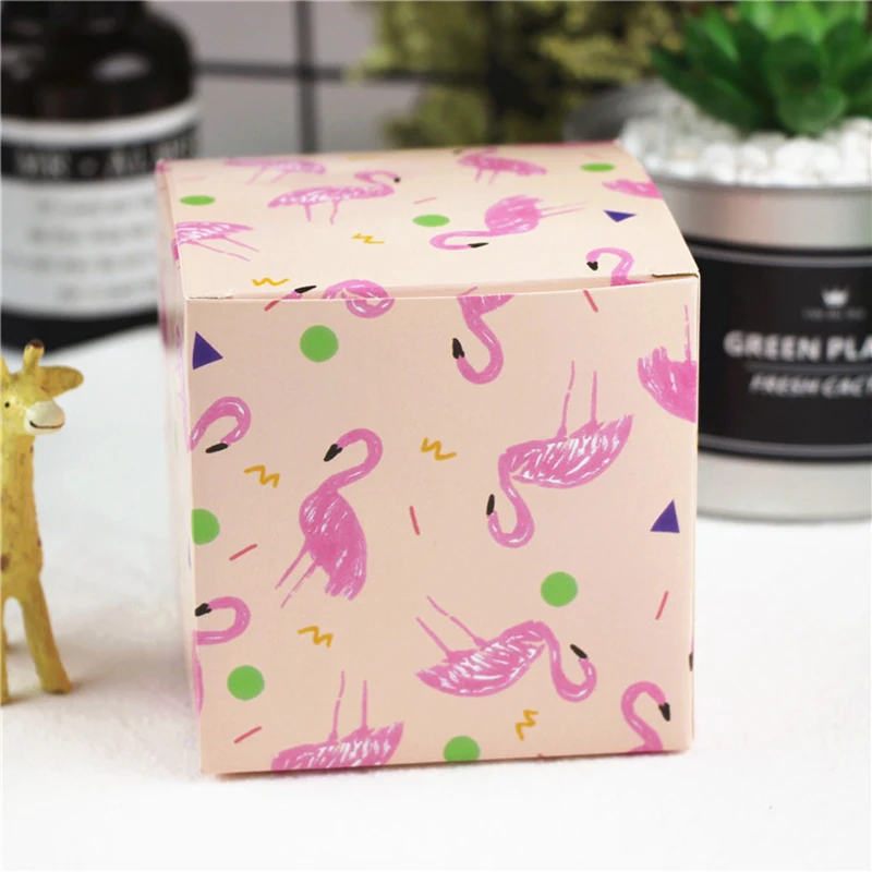 6 шт./компл. бумажные подарочные коробки с фламинго | Дом и сад