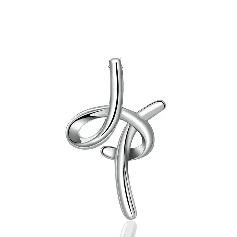 only pendant H EUDORA уникальное 925 пробы Серебряное ожерелье с подвеской в виде буквы A& B для женщин и мужчин модное персонализированное ювелирное изделие подарок для девочки CYD109 - Окраска металла: only pendant H