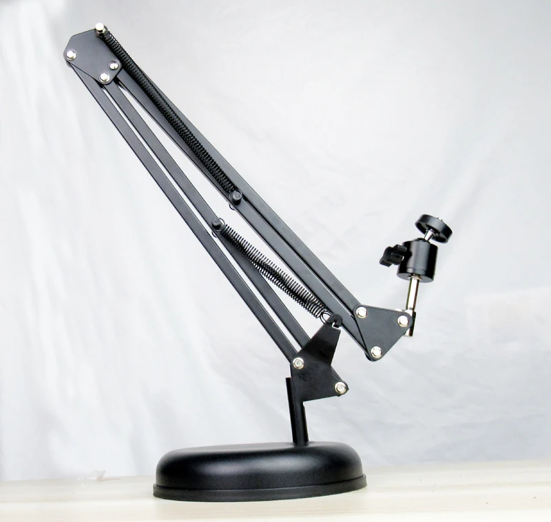 DL-PMA-T10 universal mini projector desktop stand with spring foldable 360 rotate tilt mini projector bracket round base bedside