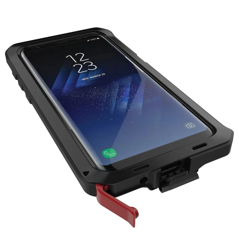 Military Grade Anodized Aluminum Heavy Duty Full Body Dual Layer Rugged TPU and Metal Protective Case for Samsung S8 | Мобильные