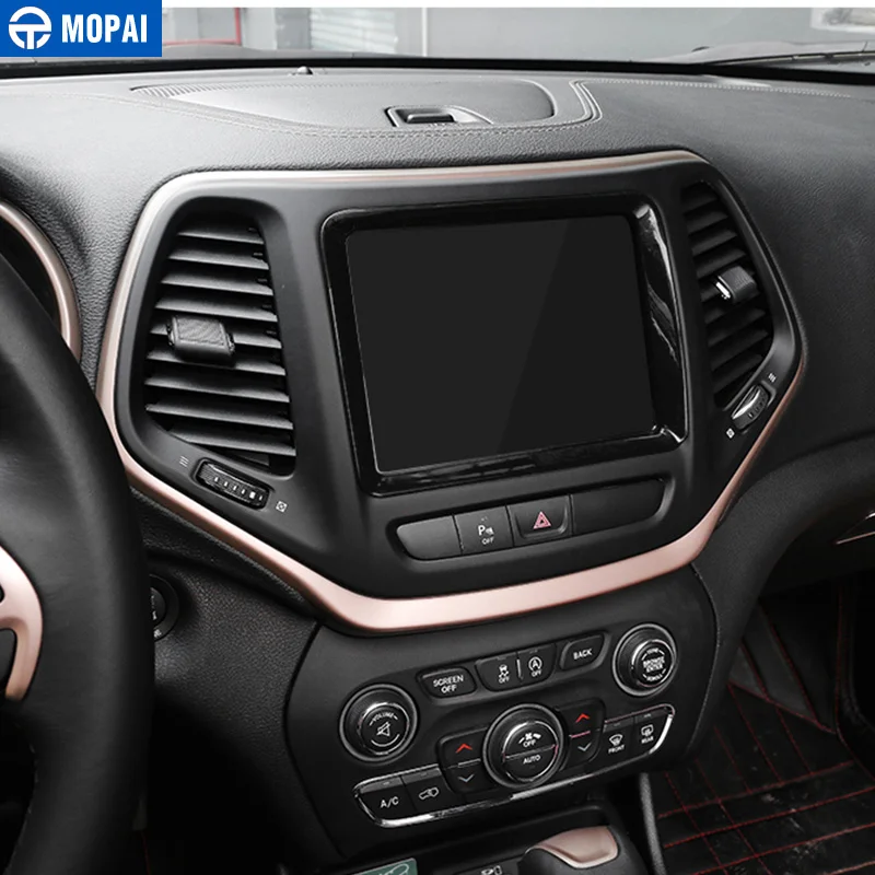 Автомобильная навигация MOPAI ABS декоративная рамка наклейки для Jeep Cherokee 2014