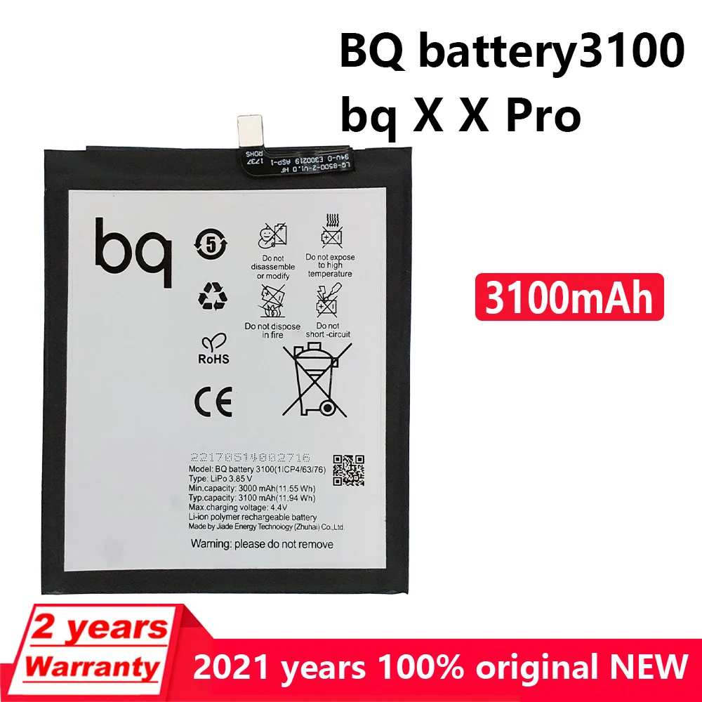 new original 3100mah phone battery for bq aquaris x x pro genuine replacement batteries bateria with gift tools free global shipping