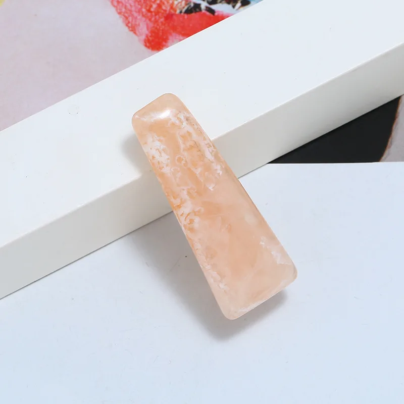 Заколка для волос женская маленькая прямоугольная милый зажим из ацетата с