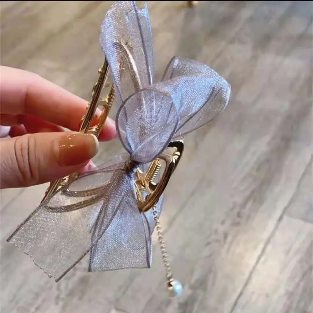 

1 Pcs Elegant Pearl Hair Claws Woman Hair Pins Hair Accessories Girls Hair Crab Headwear Hair Grip Fashion Barrettes