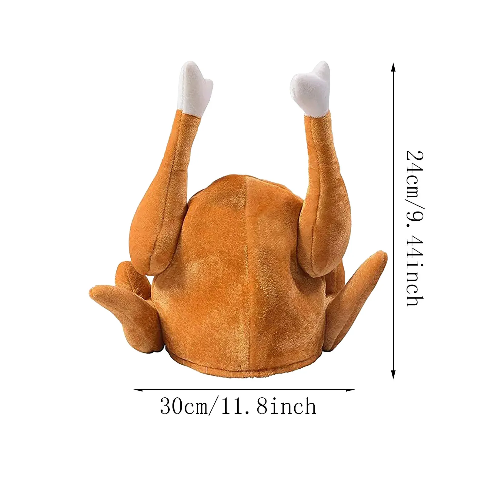 

2020 New Fashion Happy Thanksgiving Turkey Hat Adult Funny Thanksgiving Party Costume Plush Turkey Glowing Hats 1Pcs sombrero