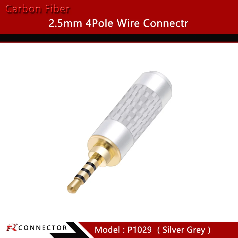 1 шт. высококачественный разъем из углеродного волокна 2 5 мм 4-полюсный