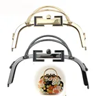 Металлическая рамка для кошелька 20,5 см, застежка-поцелуй, круглая ручка-кольцо с замком для сделай сам, тканевая ручка для сумок, аксессуары для сумок