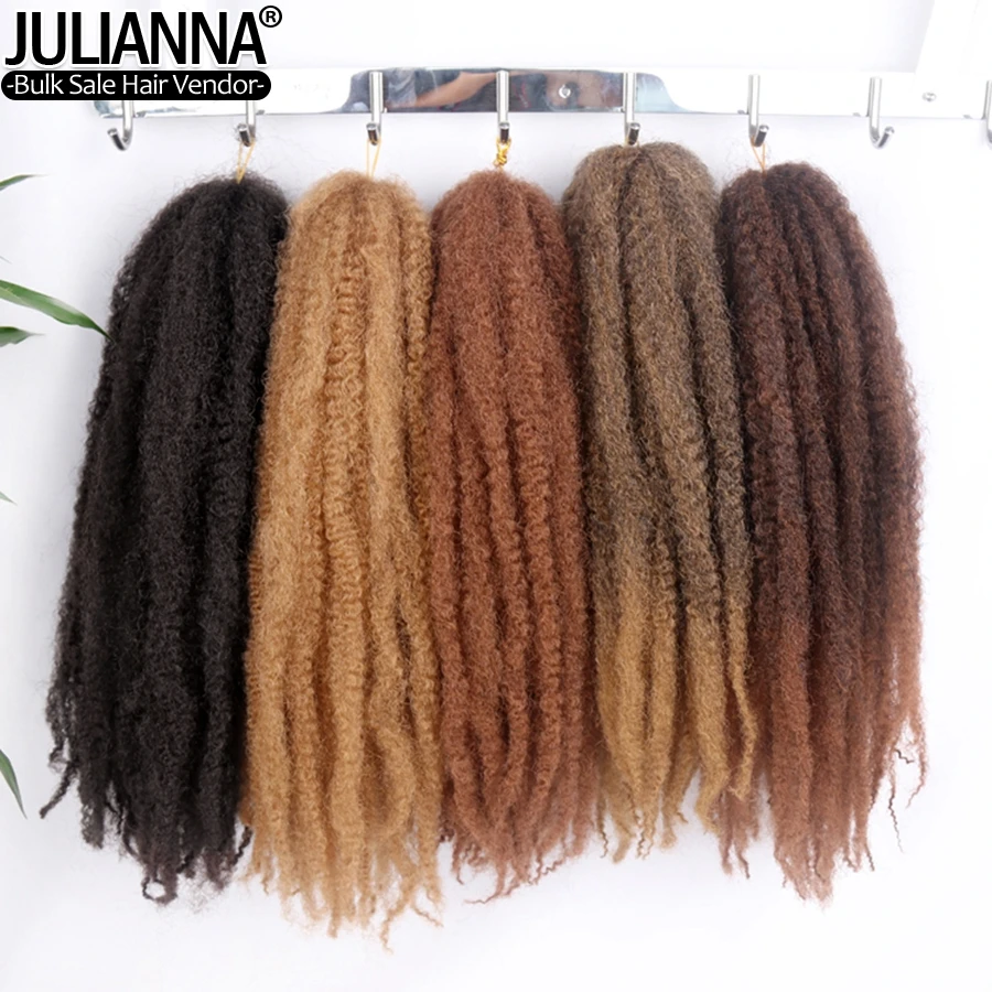 

Marley Braids Crochet Hair Afro Kinky Twist Hair Synthetic Braiding Hair Extensions Kanekalon Fiber Braided Fully Hair For Girls