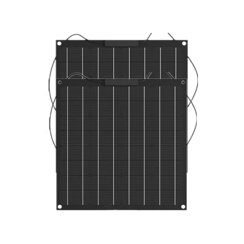 2pcs 50w etfe Китай Заводская цена 50 Вт солнечная панель монокристаллическая Гибкая солнечная панель ETFE 50 Вт моно солнечная батарея Солнечный комплект 12 в зарядное устройство - Цвет: 2pcs 50w etfe