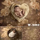 Цветочный фон для фотосъемки свадьбы роспись цветочный фон для студийной фотосъемки новорожденных детские портреты Фотофон фон для фотосъемки с W-5362