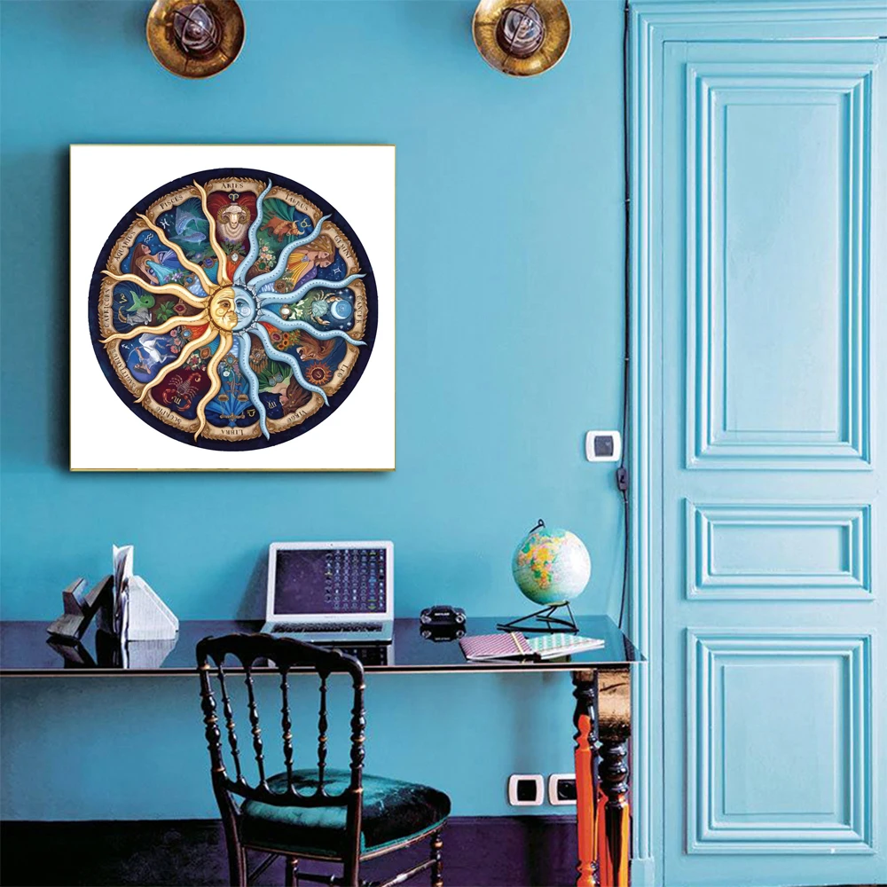 New 5D Diamond Cross Stitch Embroidery Full Needlework Diy Painting Kit Universe Meditation Mandala Series Free Shipp XU | Дом и сад