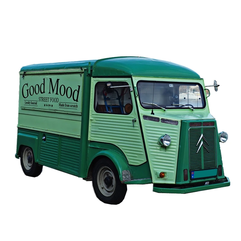 Винтажный заказной Citroen HY прицеп для еды Мобильная уличная магазинная закуска электрическая тележка для пищевых продуктов