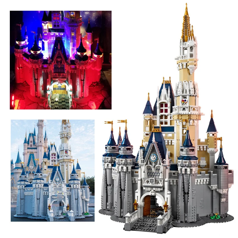 В наличии Принцесса замок Вилла дача Dreamland 4080 шт город здание 16008 блоки кирпичи