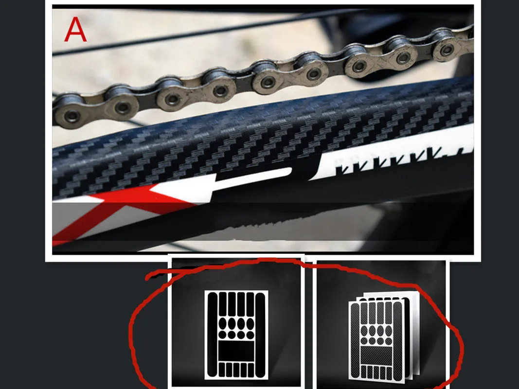 Защитный комплект для велосипедных стикеров s|Наклейки на велосипед| |