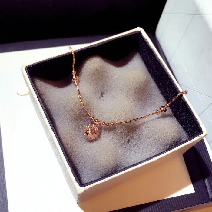 Блестящий хрустальный полый шар из бисера браслеты для женщин лучший подарок