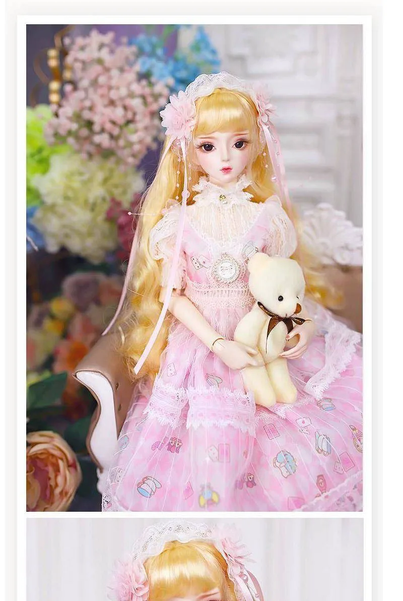 62 см BJD кукла 1/3 шарнир тела ручная роспись набор для макияжа с одеждой обувь ювелирные изделия и Подарочная коробка SD куклы высокого качества игрушка
