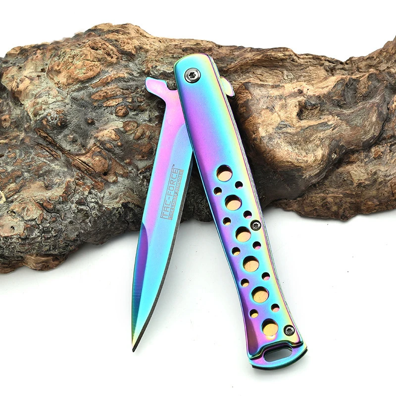 Высококачественный! Складной охотничий нож с ручкой из нержавеющей стали