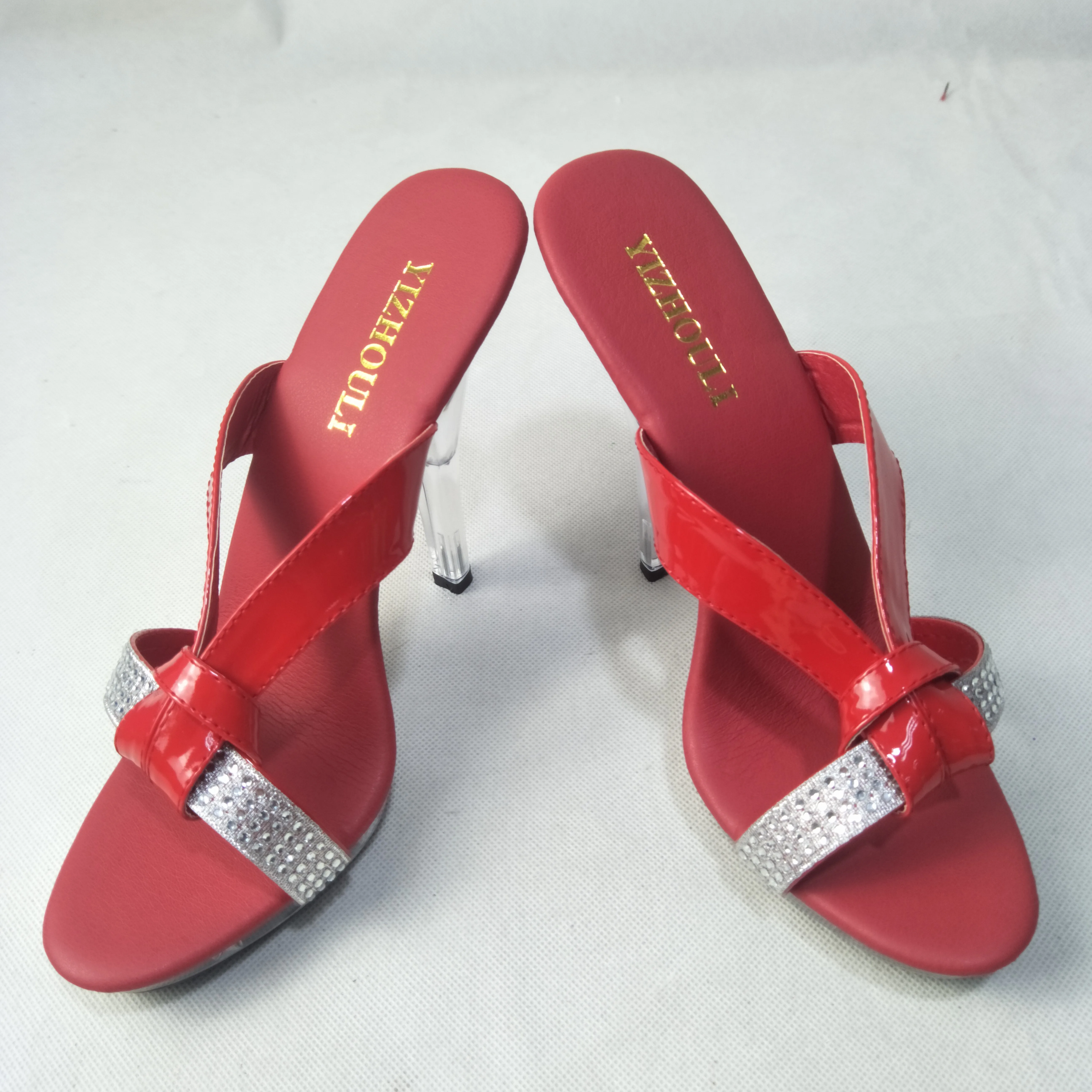 Шлепанцы на высоком каблуке 13 см соблазнительные женские туфли для танцев шесте