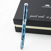 jinhao fountain pen with silver clip office stationery luxury f nib writing ink pens for business gift