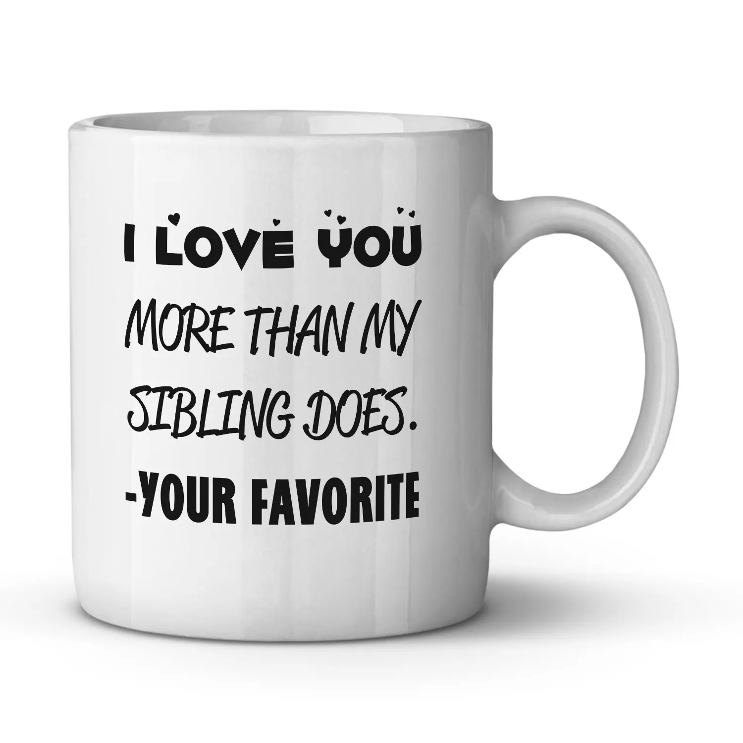 Я люблю вас больше ваша любимая забавная кофейная кружка лучшие рождественские