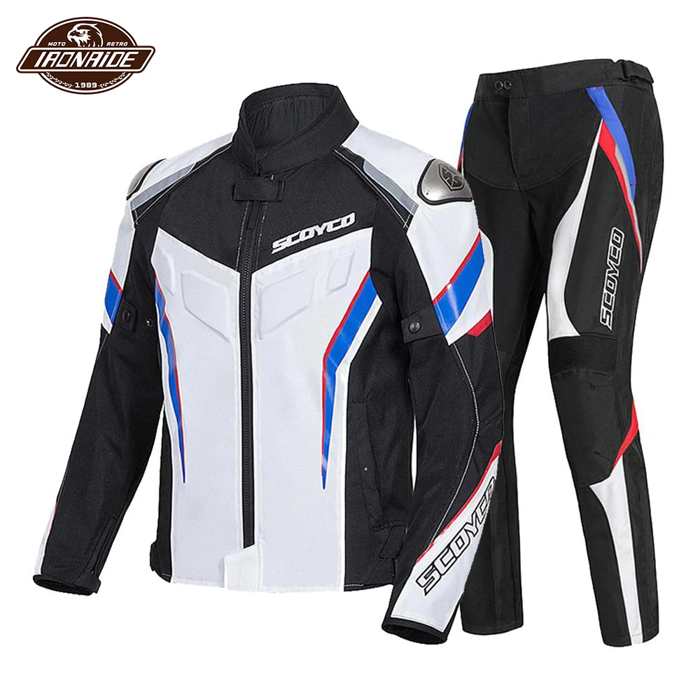 

SCOYCO Man Motorcycle Jacket Body Armor Moto Jacket Riding Jacket Reflective Motocross Chaqueta Protective Gear Clothing