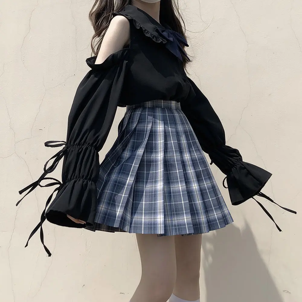 

Fashion 2021 Kawaii Summer Women JK Skirts High Waist Cute Sweet Girl's Pleated Skirt Korean Style College Mini Skirts For Women