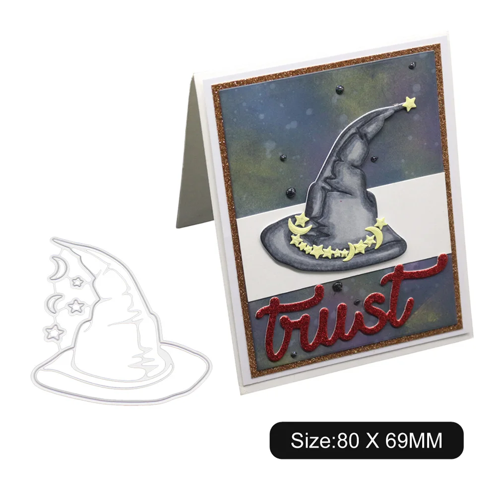 Новый Хэллоуин/Шляпа Волшебника/Забавный фон тиснение режущий пресс-форма