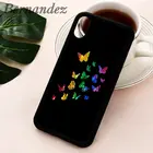 Bernandez комплекты одежды с принтом бабочка, бабочки, Радужный набор позолоченных ювелирных изделий чехол для телефона чехол для iPhone 6, 6S, 7, 8 plus X Xs 11 12 Mini Pro Max XR